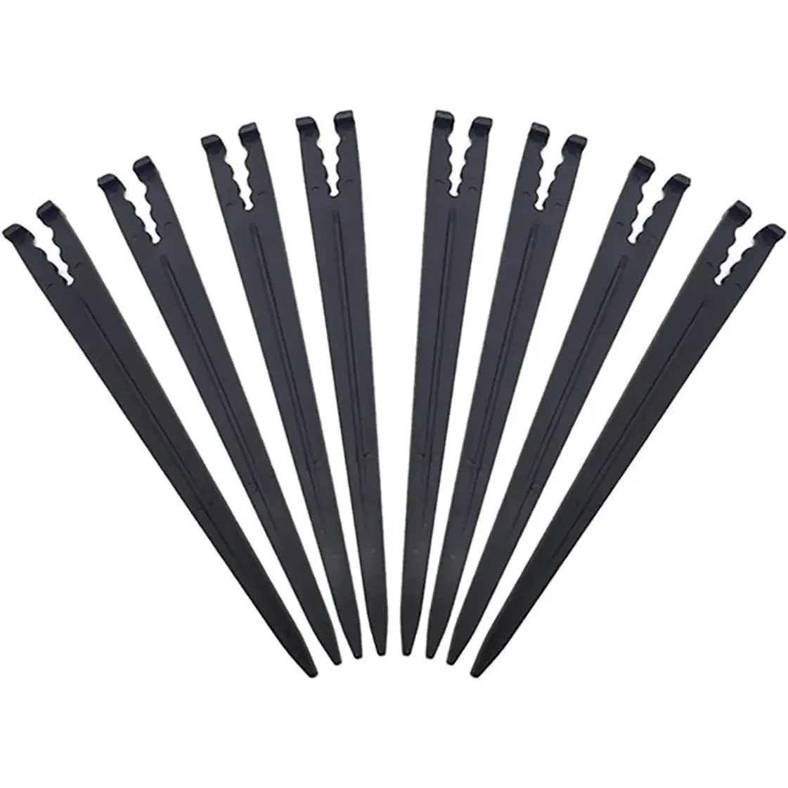 50 Pack Irrigation Drip Support Stakes Plastic Drip Hose Stakes  Drip Tubing Hold Stakes for Gardening Patio Lawn