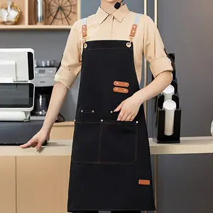 Fashion Apron for Men and Women, Practical Pockets, Ideal for Supermarkets, Restaurants, Fruit Stalls, Milk Tea Shops