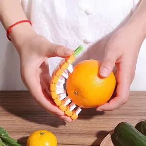 Fruit and Vegetable Cleaning Brush Can Be Bent, Vegetable and Fruit Cleaning Tool, Kitchen Multi-function Cleaning Brush