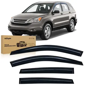 Nilight Car Side Window Deflectors & Visors for Honda CR-V 2007-2011, Out-Channel Rain Guards - 4PCS