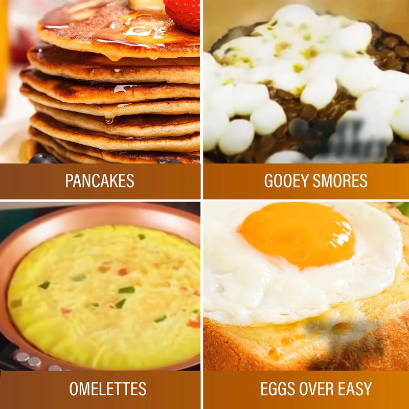 Double-Sided Non-Stick Pan - Perfect for making pancakes, egg rolls, and bacon.Ideal for kitchen and outdoor cooking, making it an excellent gift choice for Christmas and New Year