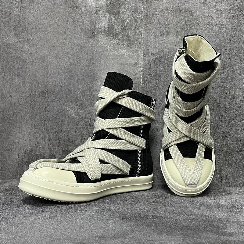 Same design for men and women in 2026. Jumbo Lace Up Sneakers Luxury outdoor shoes   Owens  Autumn Flats Black Boots Men  and Women High Shoes Casual Canvas