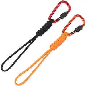 2pcs Braided Keychain Clip Paracord Lanyard, Small Accessories for Daily Use, Travel and Outdoor Accessories