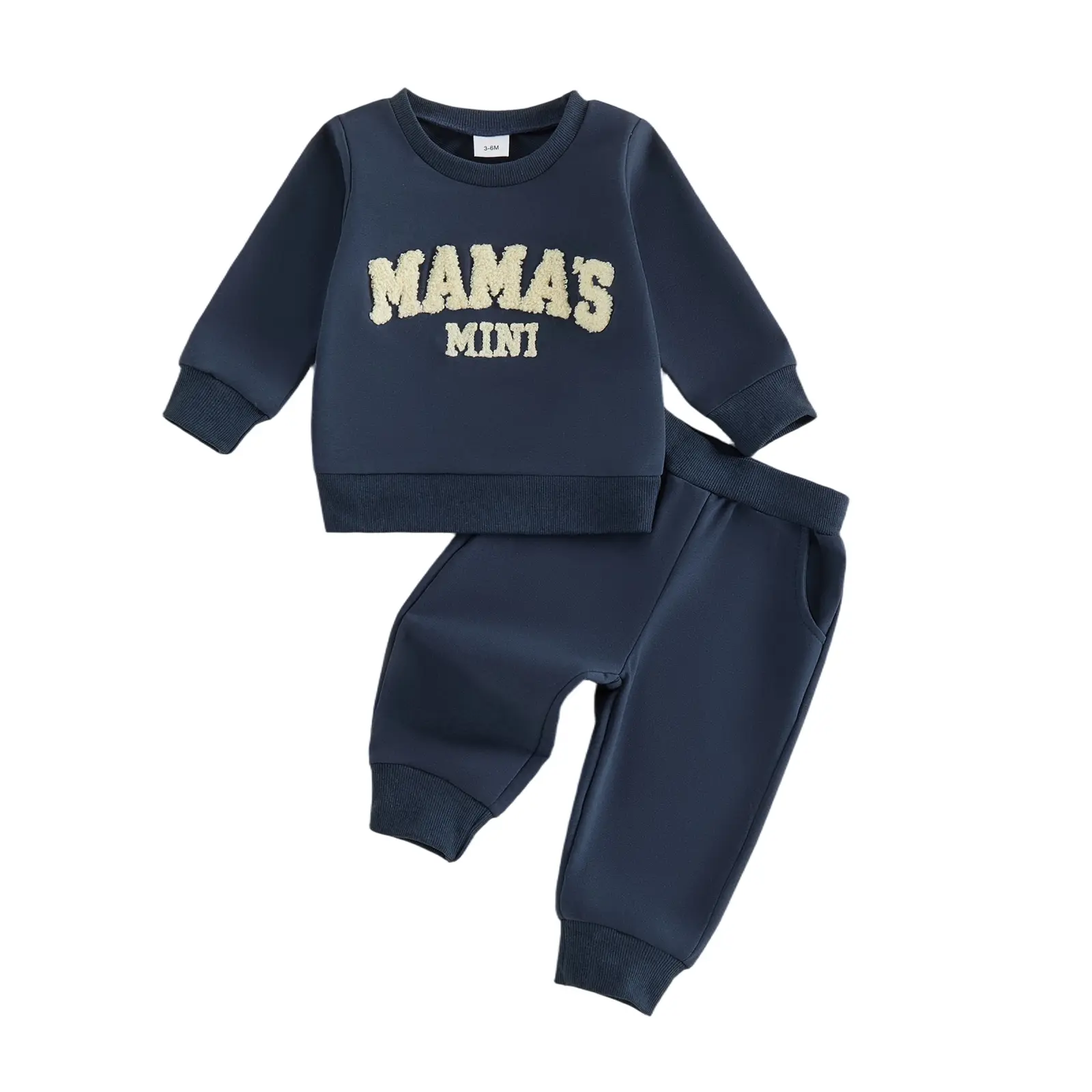 Toddler Baby Little Boys Pants Set Long Sleeve Letters Sweatshirt with Elastic Waist Sweatpants Clothes 3M-3T