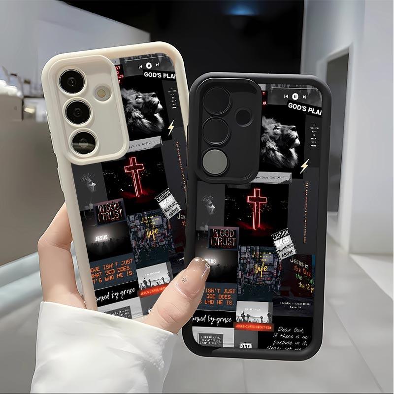 Creative Pattern Soft&Flexible TPU Silicone Phone Case For Galaxy S26 Ultra S25 Edge S24 FE S23 S22 S21 Plus A13 A14 A15 A16 A17 A33 A34 A35 A36 A52 A53 A54 NOTE20 Durable|Shockproof|Full Camera Protection|Anti-Fingerprint