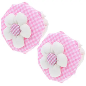 2pcs Round Door Knob Covers Fabric Anti-Collision Protector Decorative Handle Cover For Home Cabinet Drawer Stove Wall Safety