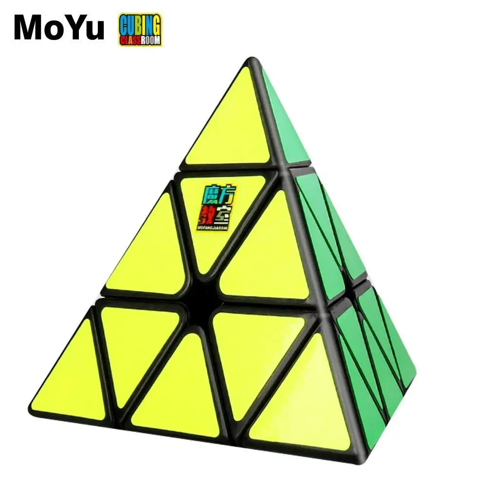 MoYu Meilong 3x3x3 Pyramid Magic Cube MoFangJiaoShi JINZITA 3x3 Cubo Stickers Magico Puzzle Cube Gift Macaron Pyraminx