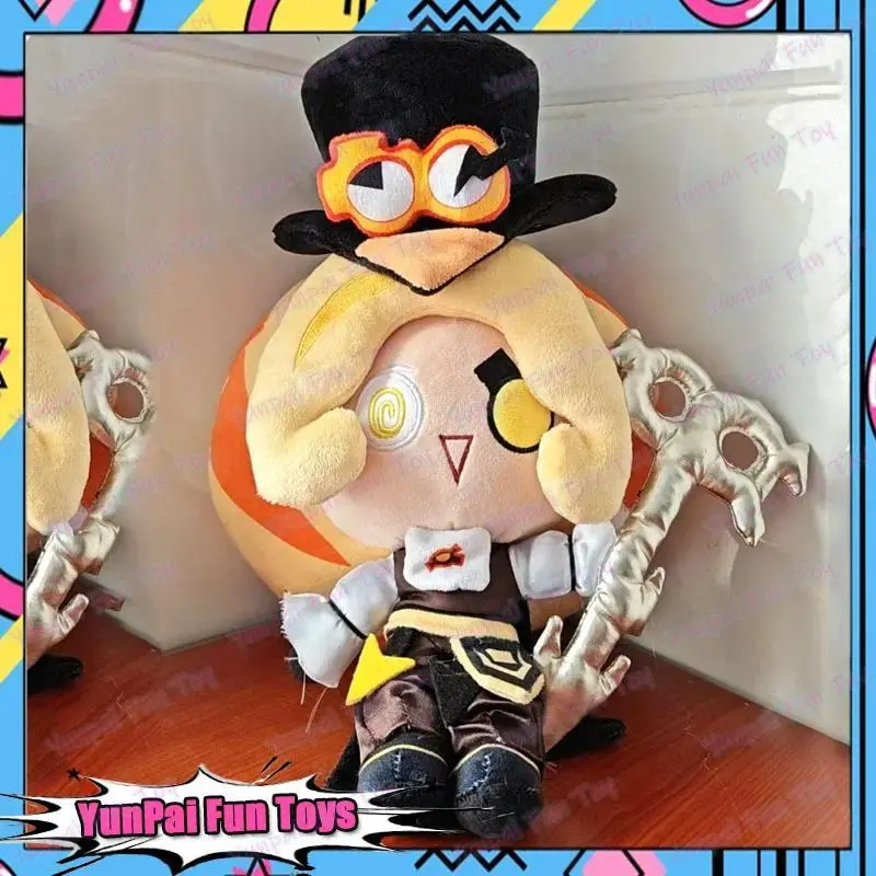 Timekeeper Cookie Run Plush Toy, Soft Fluffy Polyester Cartoon Figure for Video Games Fans, Collectible House Decoration Gift