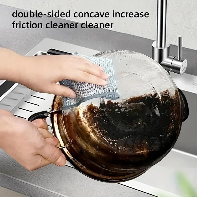 【48PCS ONLY $9.9】Magic Wipe Wire Dishcloths | No Odor Scratchless Kitchen Scrub Pads | Reusable Dish Towels for Stove & Sink