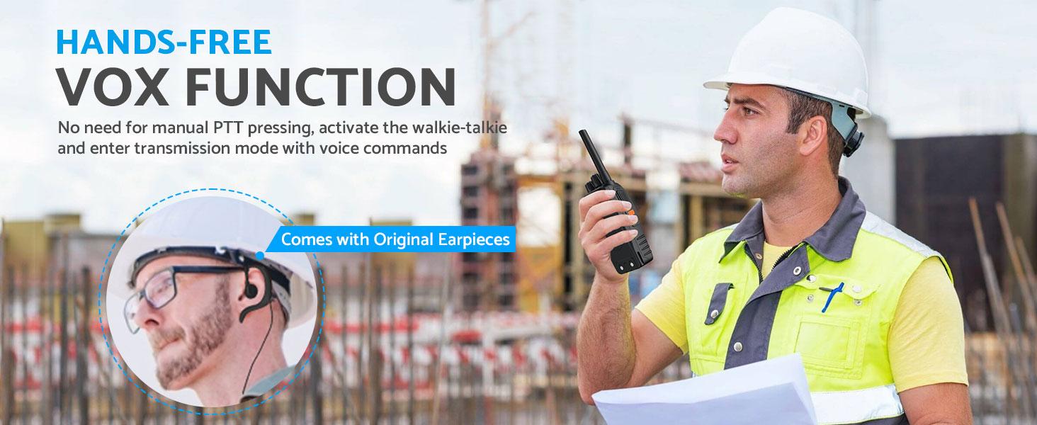 2 Pack Durable & Portable Walkie Talkies for Adults – 5KM Long Range Rechargeable Two Way Radios with Earpieces, 16CH VOX Function, Perfect for Hiking, Camping & Great Holiday Gifts 2 Pack Durable & Portable Walkie Talkies for Adults – 5KM Long Range Rechargeable Two Way Radios with Earpieces, 16CH VOX Function, Perfect for Hiking, Camping & Great Holiday Gifts