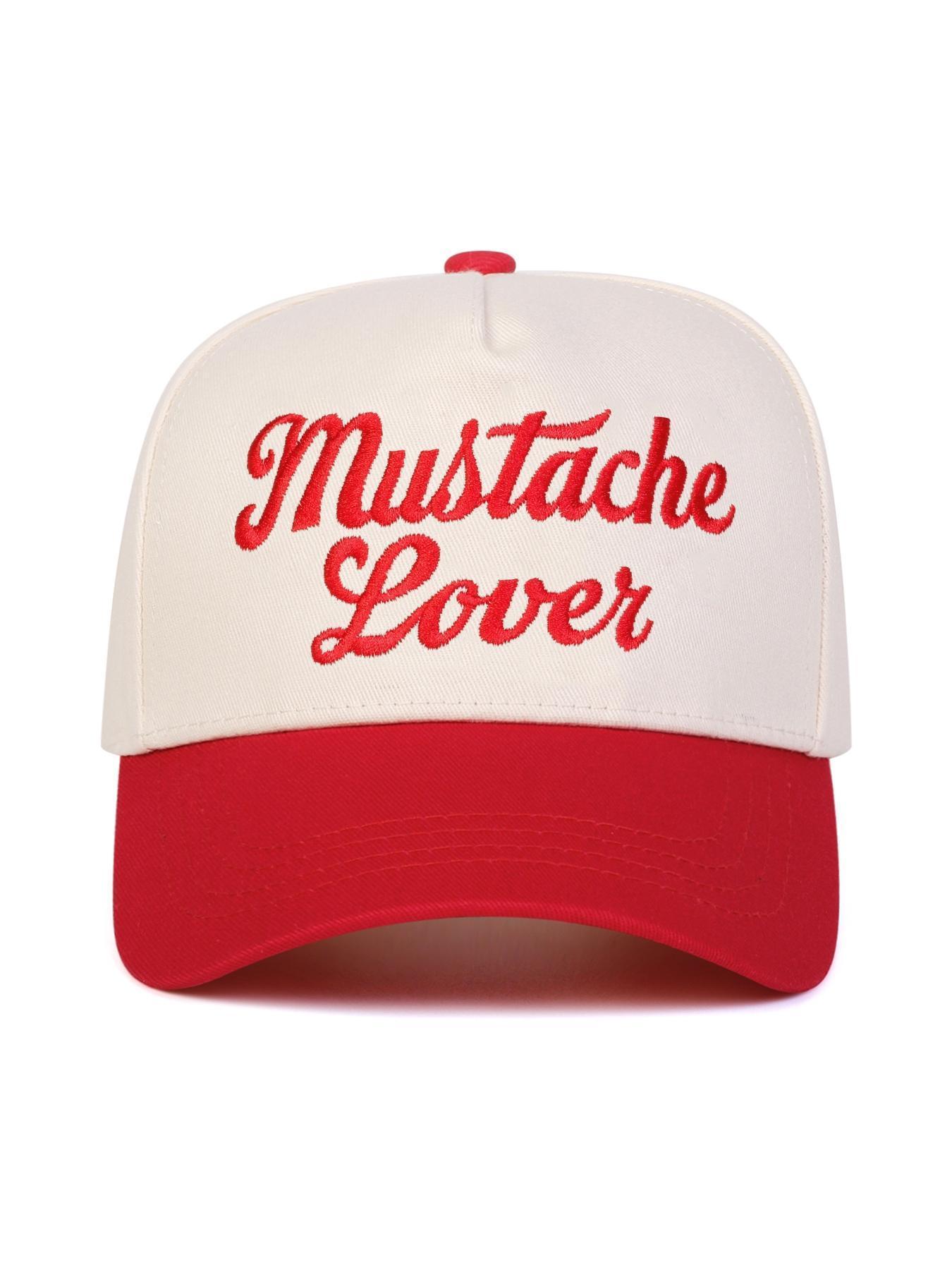 Unisex Mustache Lover Fun Five-Sided Baseball Cap, Adjustable Sun Protection Hat for Men & Women, Casual Spring & Fall Outdoor Travel