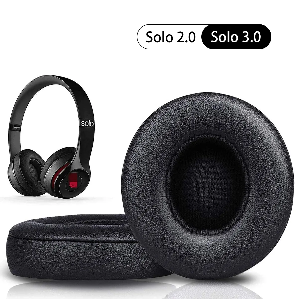 Replacement Ear Pads for Solo 3, Ear Cushions for Solo 2, Ear Pads for Beats Solo 2, Audio & Video Accessories, Headphone Pad