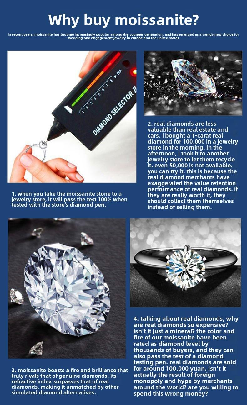 925 silver 2ct moissanite engagement ring with halo setting for proposal, wedding, anniversary, and birthday J045 unique  engagement  rings