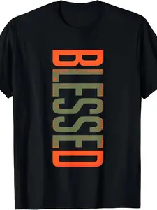 7.5oz Olive Military T-Shirt, Unisex Bold Camo Print Short Sleeve Top, Casual Summer Style, Medium Stretch Fabric, Round Neck