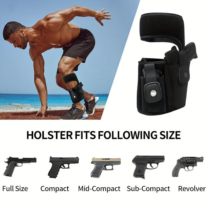 Ultimate Ankle Holster with Calf Strap for Concealed Carrying Neoprene Material Breathable