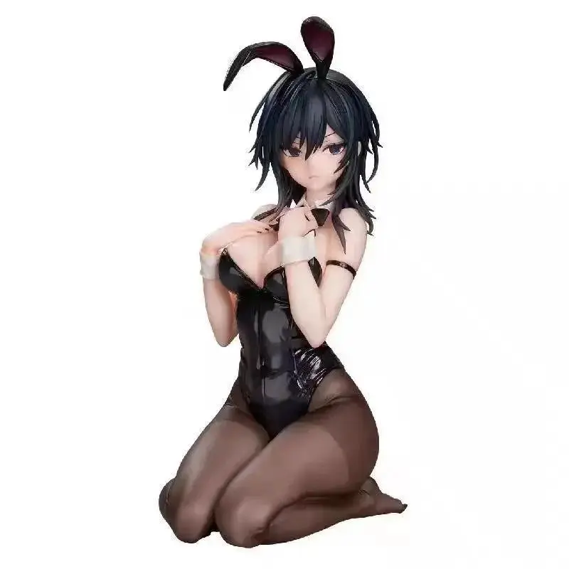 Yokoyama Ishimi Black Bunny Girl Resin Statue - Unisex Anime Desktop Figurine, Collector’s Item, Action & Toy Figure Display Art Toy