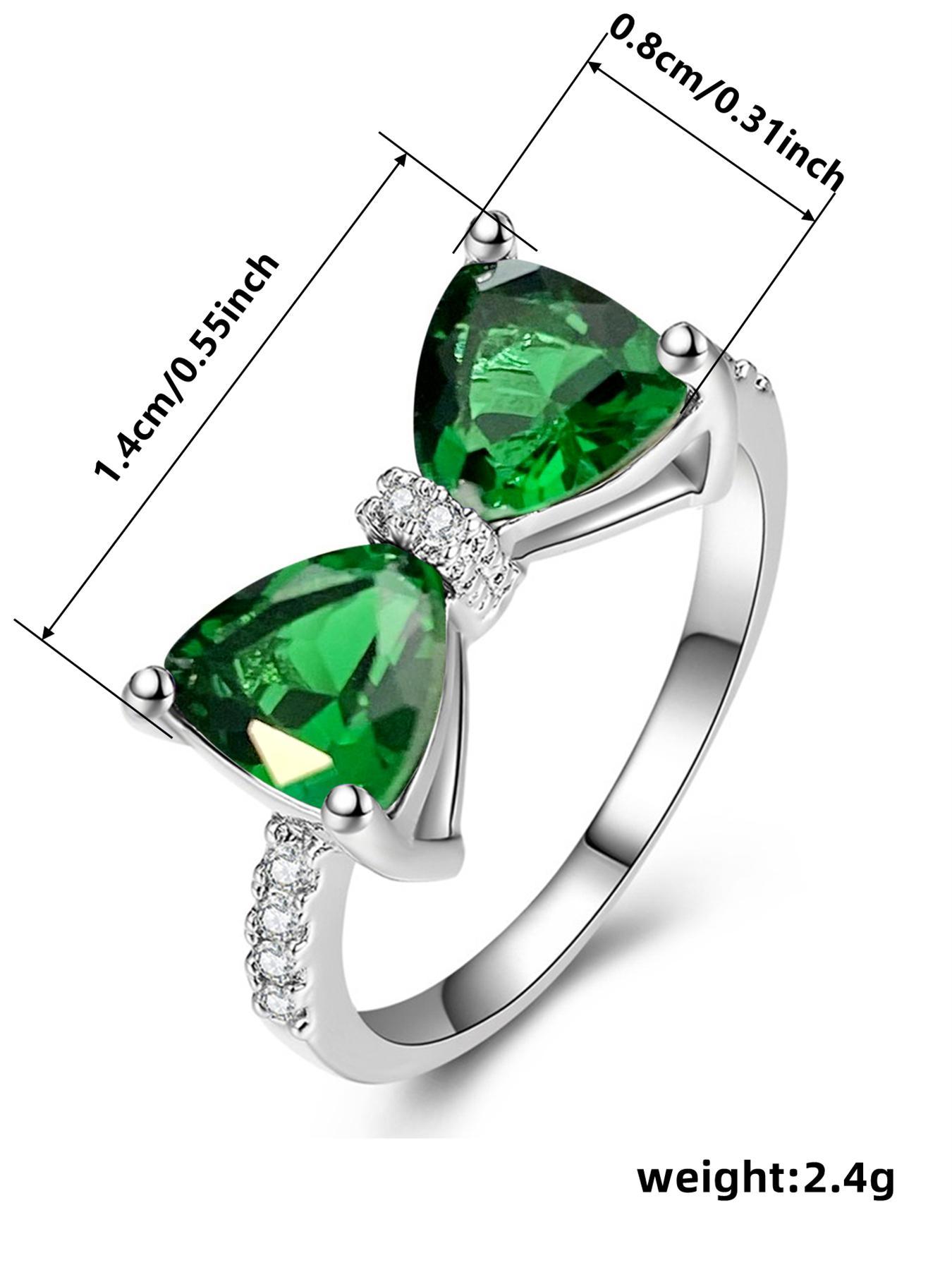 Hot Fashion Rhinestone Decorated Bow Design Ring, Artificial Zircon Ring, Cubic Zirconia Rings, Beautiful rings, Wedding Engagement Bridal Jewelry for Women, Jewelry for Birthday Gift, Gifts for Wife