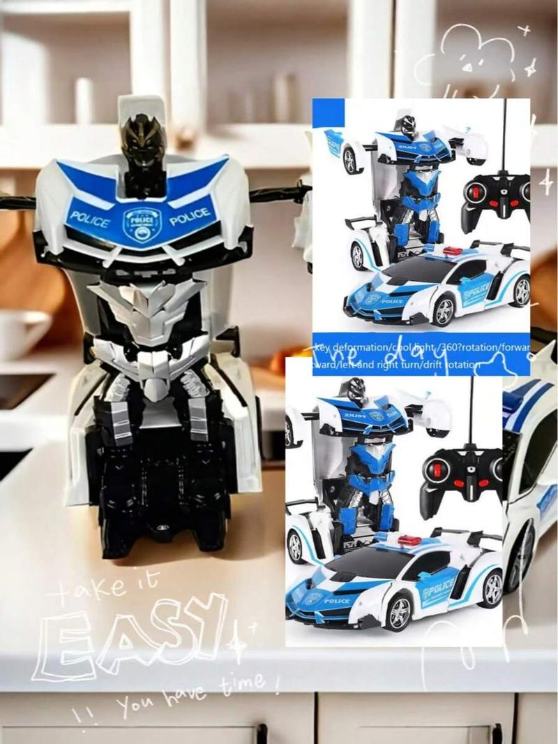 Crash-Resistant Remote Control Car Toys Four-Wheel Drive Powerful Power Cross-Country Climbing Stress-Free Super Gift with Realistic Sound & Light Effects