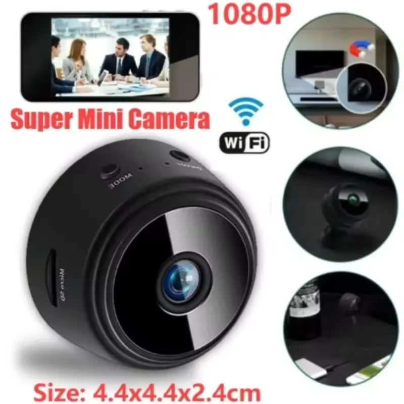 A9 WiFi Mini Camera, WiFi Cameras, Wireless Video Recorder, Security Surveillance Camera, Smart Home Monitor, Suitable for Babies and Pets