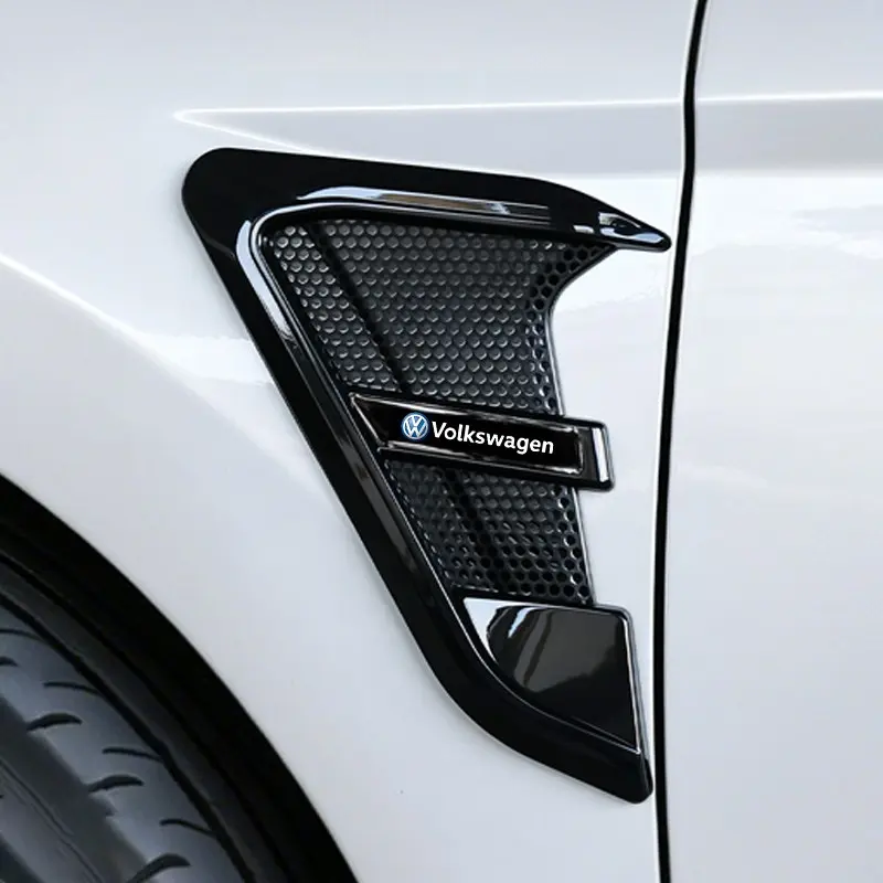 Carbon Fibre Car Emblems Side Flank Fender Stickers for Volkswagen Vw Polo Golf Passat Tiguan Beetle Caddy T5 Up Eos Polo Touran Jetta