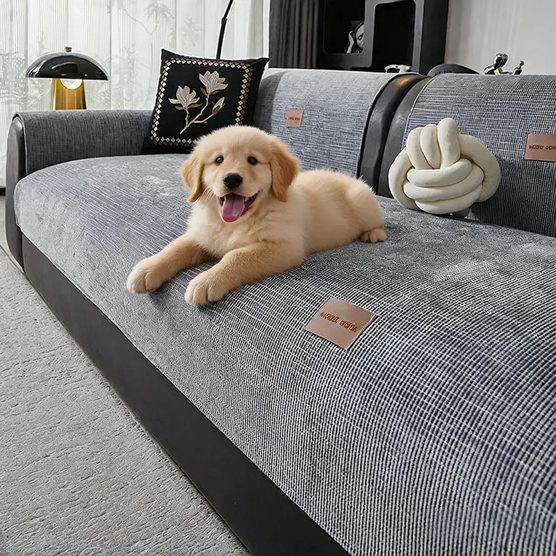 1pc Sofa Cushion Cover, All Seasons, Fits 1/2/3/4 Seater Sofas, Anti-Scratch, Non-Slip, Pet Friendly, Multiple Colors