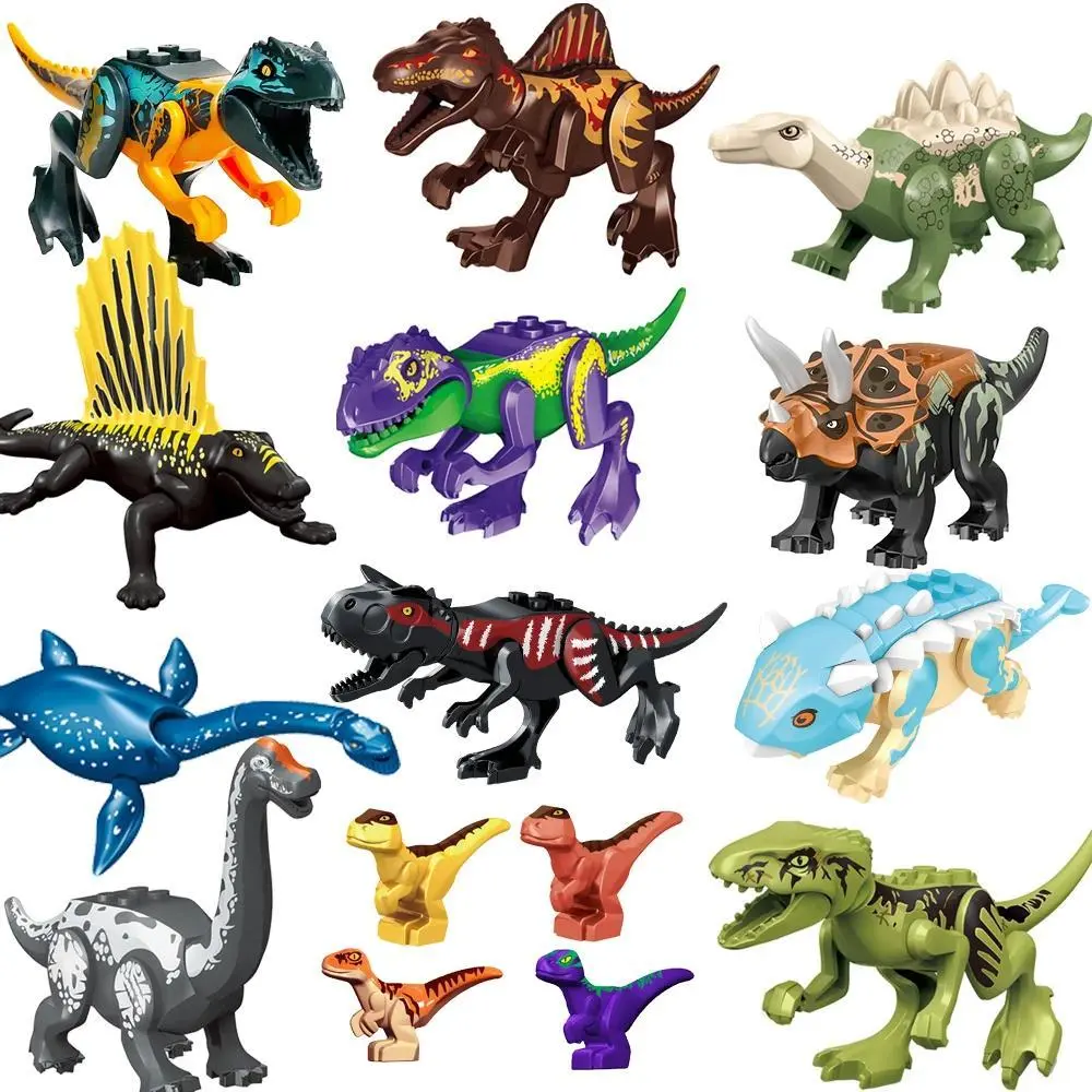 2026 hot item Jurassic Dinosaurs Building Blocks Indominus Rex DIY Tyrannosaurus Action Figure Models Children Toys Animals Christmas Gifts