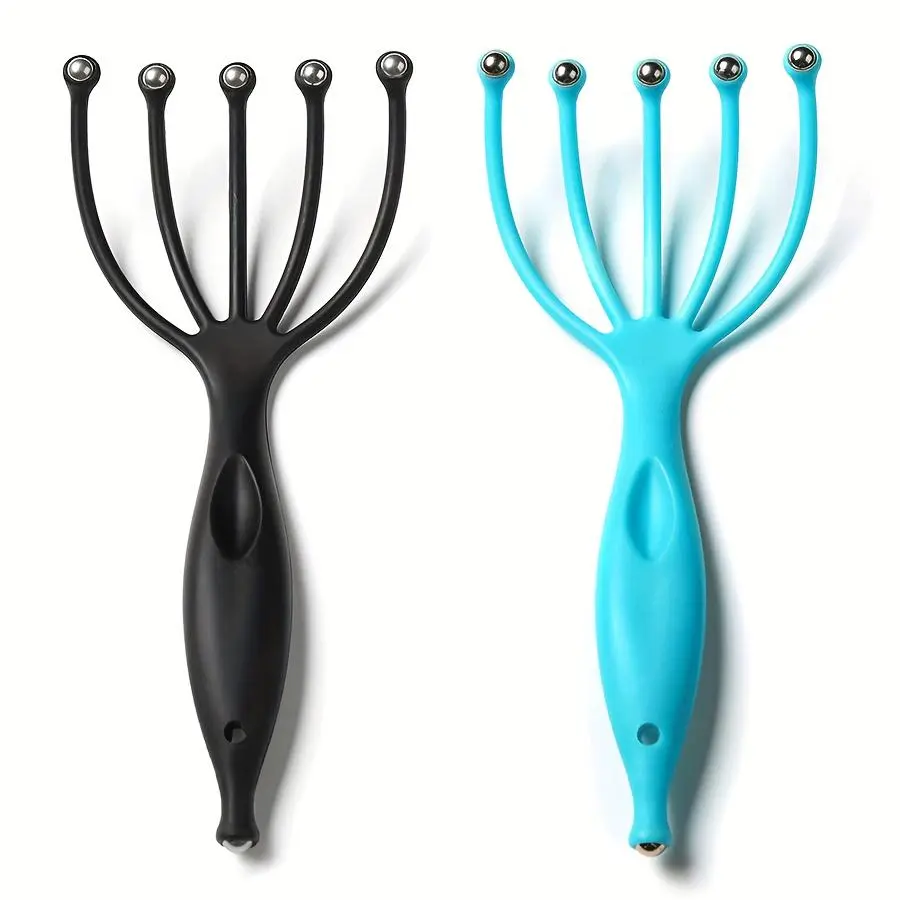 2-Pack Handheld Portable Scalp Massager for Women – All Wet & Dry Use, Relaxing SPA, Stress Relief for Home & Office (Home Supplies), Female