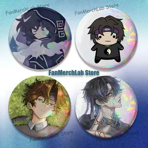 W-Wifie Cartoon Anime Music Button Pin Brooch Jewelry Decoration Gift 22mm 32mm 44mm 58mm 75mm