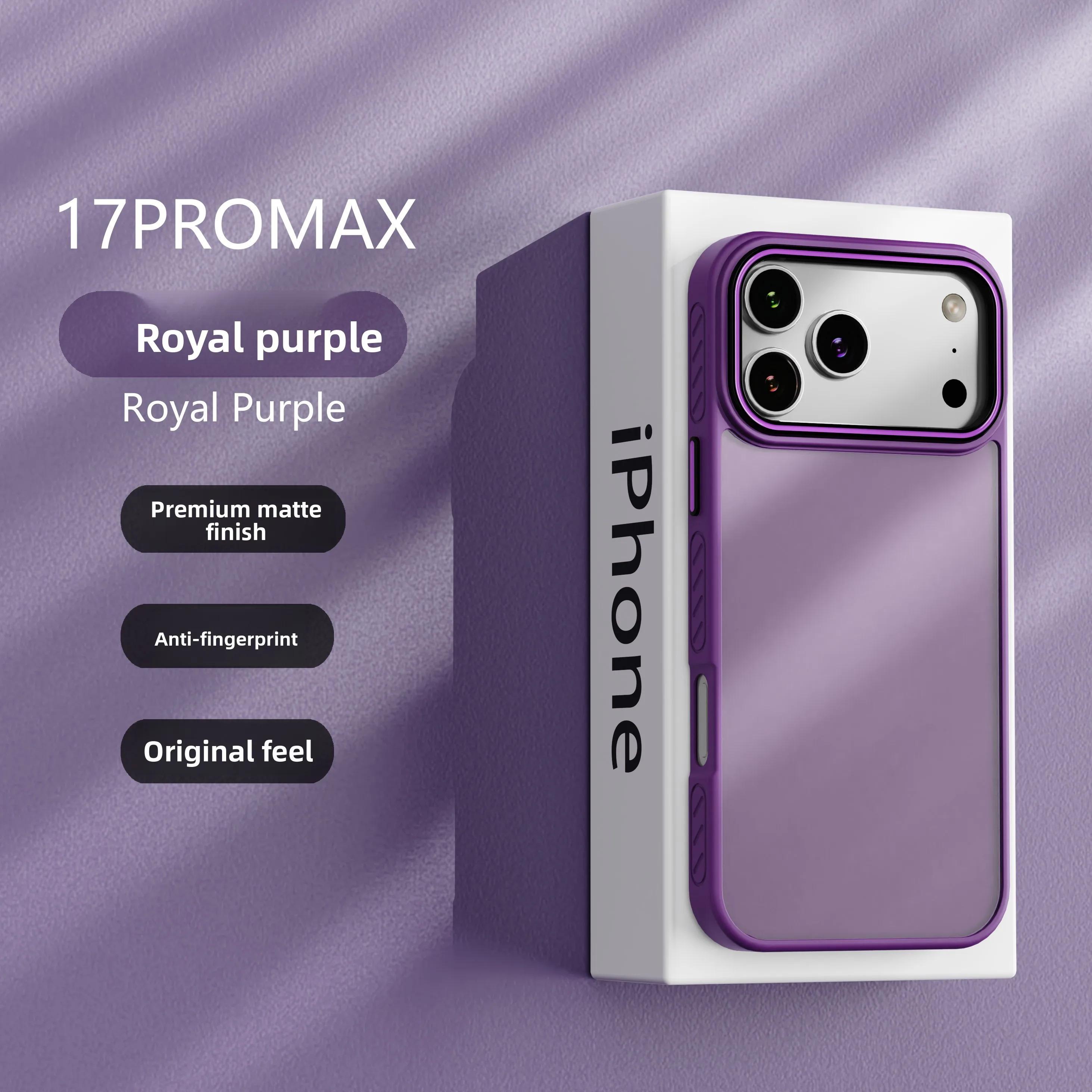 New Matte Transparent Case for IPhone  17 Air 17 16E 16 15 14 13 12 11 Pro Max Lens Protection Shockproof Coque for IPhone 16 Pro Max Cover