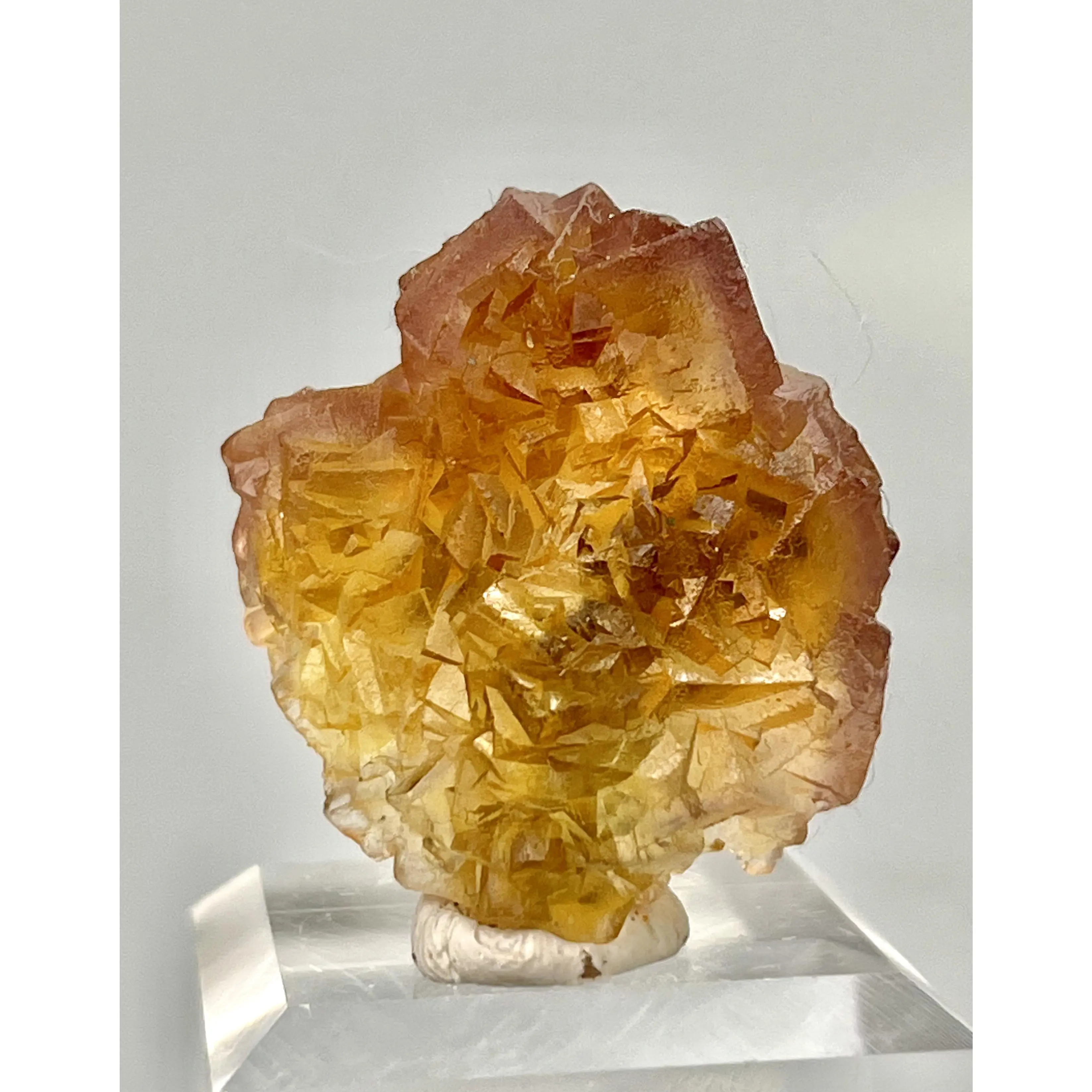 Spiral Fiery Yellow Prism Cluster