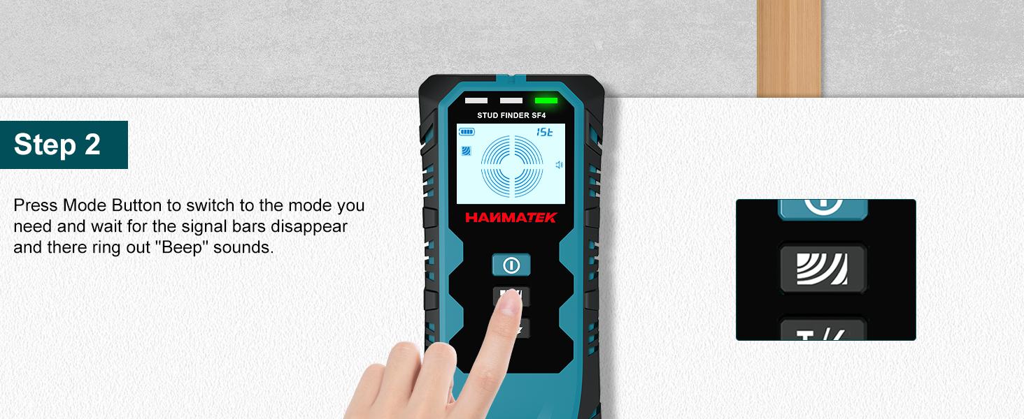 Stud Wall Scanner,5 in 1 Multifunction Stud Locator with Sensor Audio Alarm HD LCD Display, Stud Tool for The Center Edge of, Studs, Plaster,AC Wire,Pipe