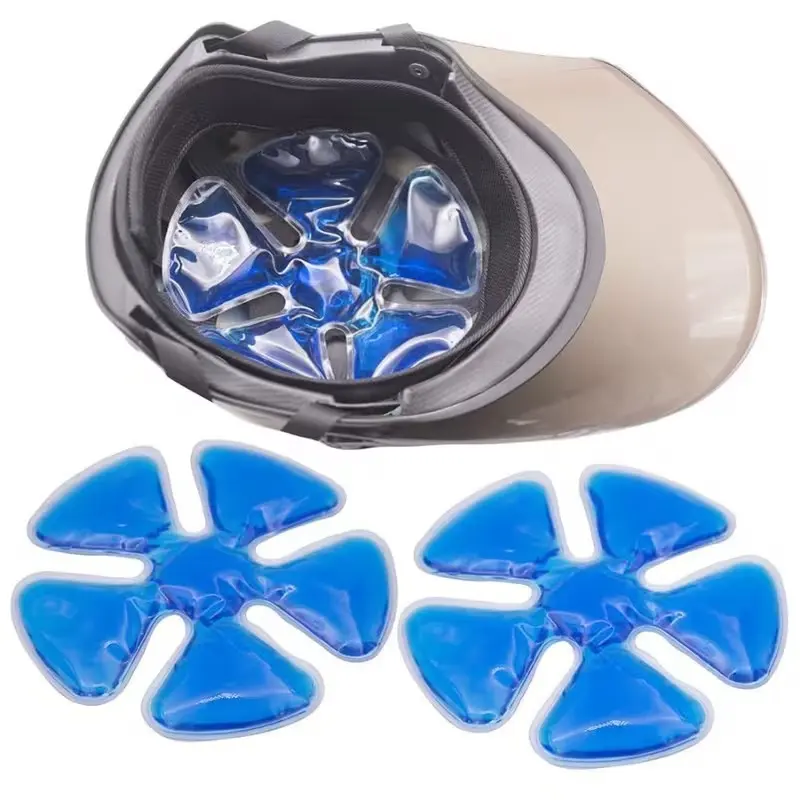 2 head gel ice bags, helmet ice bags, used for catcher's helmet, outdoor sports, equestrian riding, head surgery, to alleviate the summer heat, keep cool, without batteries