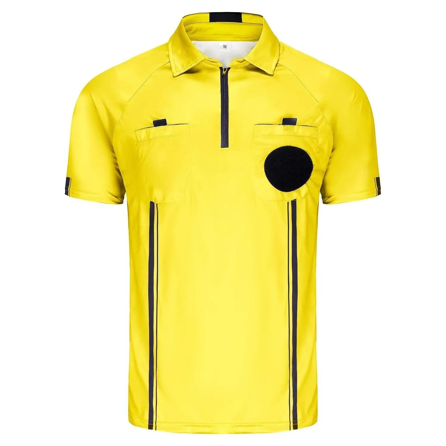 Soccer Referee Short Sleeve Jersey with Badge Holder and PocketsGift