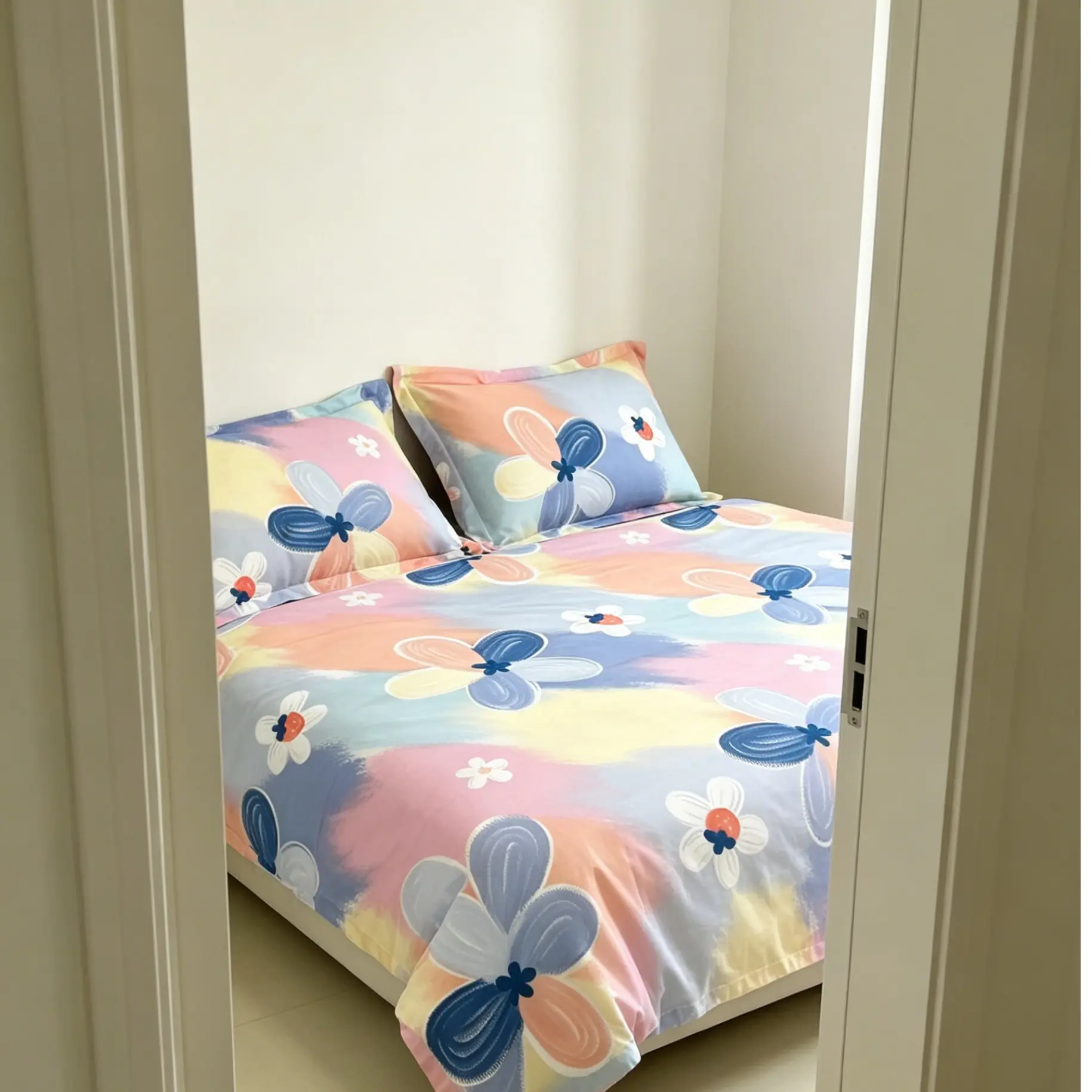 Warm Floral Bed Sheet 150x230cm, Soft and Cozy Bedroom Linen, Perfect for Comfortable Sleep, Ideal for Home Decor