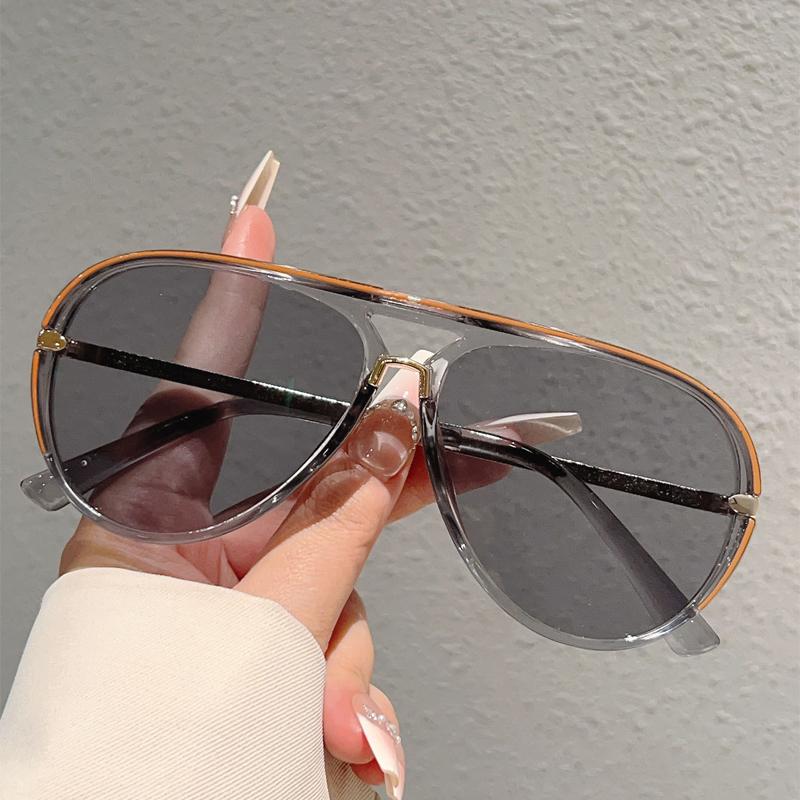Retro Aviator Sunglasses for Men, 2025 New Fashion Multi-color Gradient Sunglasses, Trendy Casual Outdoor Decorative Sunglasses for Women