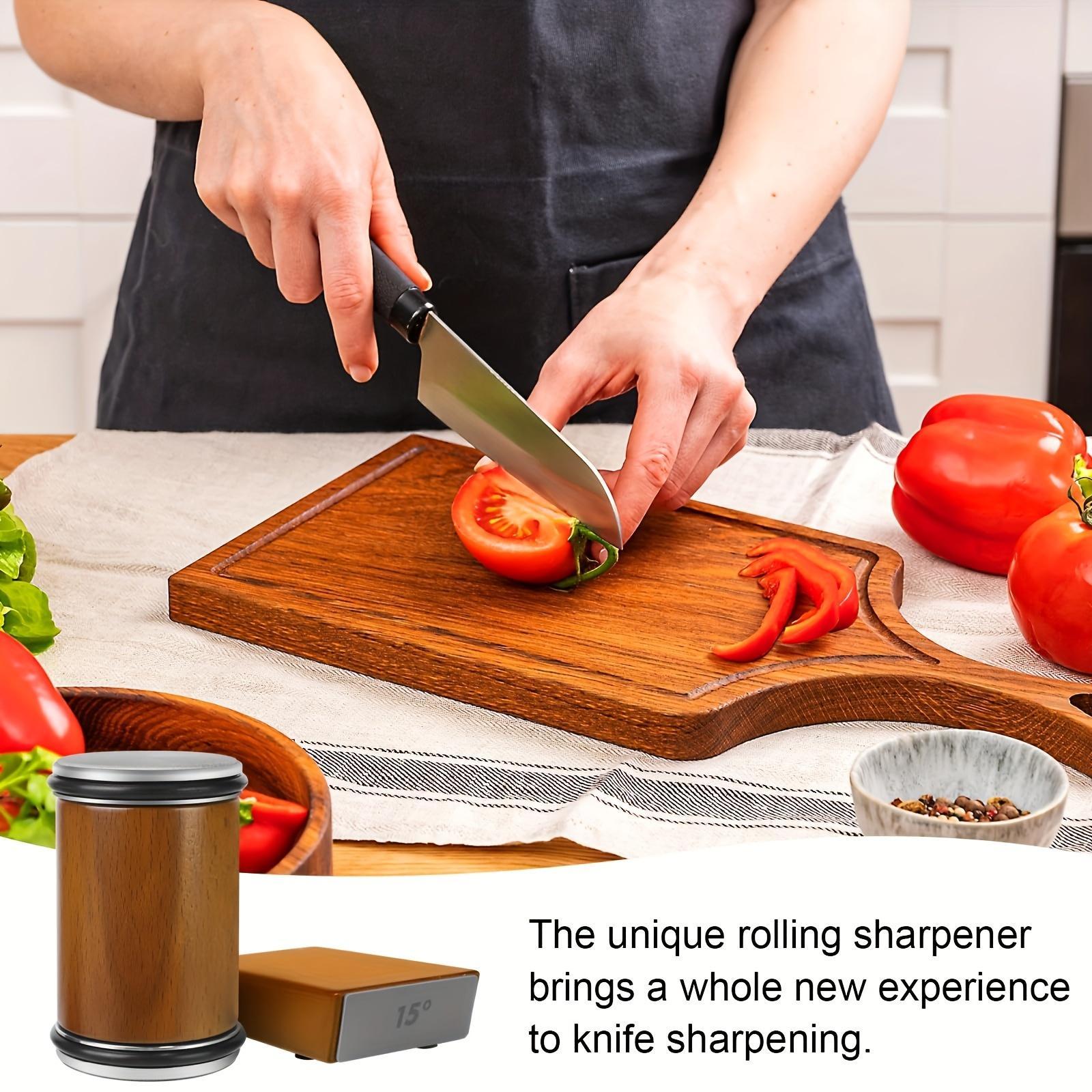 Rolling Knife Sharpener Kit, Versatile Knife Sharpener with Diamond, Magnetic Knife Sharpening Tool, Abrasive & Finishing Products for Kitchen