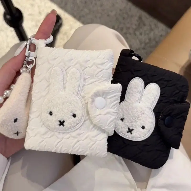 Miffy Multi-functional Wallet Kawaii Storage Bag Keychain Cute Rabbit Purses Couple's Portable Large Capacity Wallets Party Gift