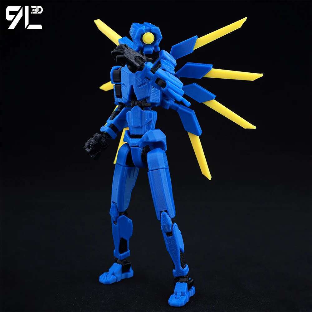 Lucky13 Dummy13 Ultrakill V1 Series Anime Characters-3D Printed Multi-Jointed Deformable Body Posing Model Multi-color Toys Gift