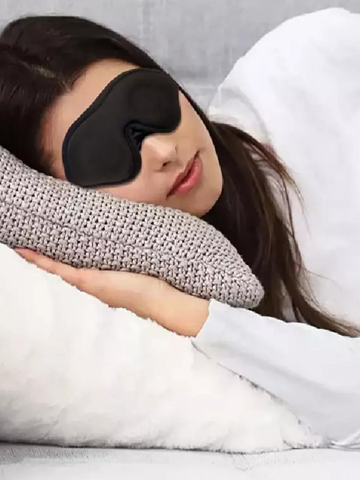 3D Sleep Mask Blindfold Sleeping Aid Eye Mask Soft 99% Slaapmasker Foam Blockout Memory Mask Face Cover Light Eyeshade Eye X8F1
