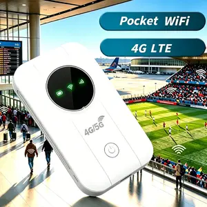 4G/5G LTE Pocket Mobile Hotspot Router, Built In Wifi, 300Mbps Portable Travel WiFi Supports Up to 10 Connected Devices, WPA2 Secure Private Internet, Universal for All European Countries, Perfect for Campers, Motorhomes & Outdoor Use