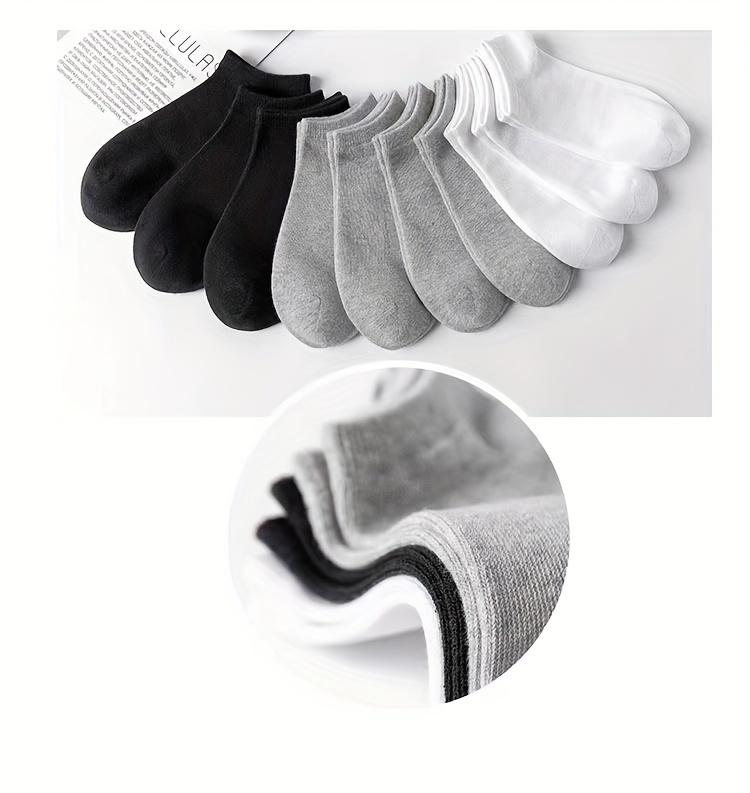 20/30/40/50 Pairs of Breathable and Comfortable Socks, Moisture Wicking, Lightweight and Soft, Suitable for Wearing All Seasons Minimalist Knitted Fabric Outfit Man