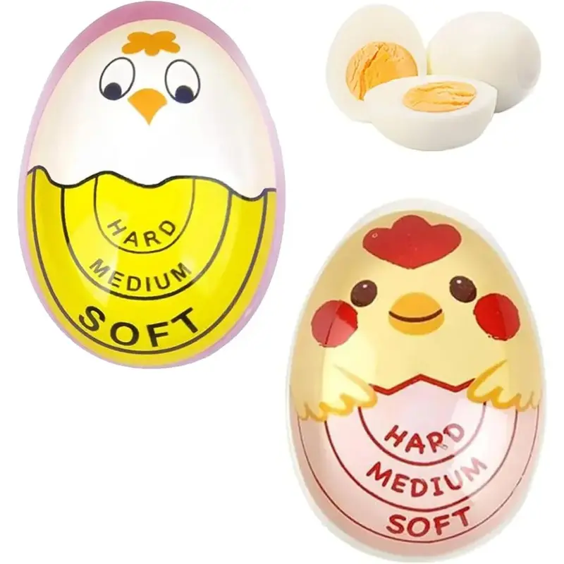 2 Counts  Egg Timer ,Egg Time Reminder, Egg Reminder Tool, Practical Kitchen Utensils & Gadget, Cute Kitchen Accessories,  Time Reminder, Kitchen Gadgets, Dorm Essentials, Kitchenware for Hard Boiled Eggs Soft Boiled, Cooking