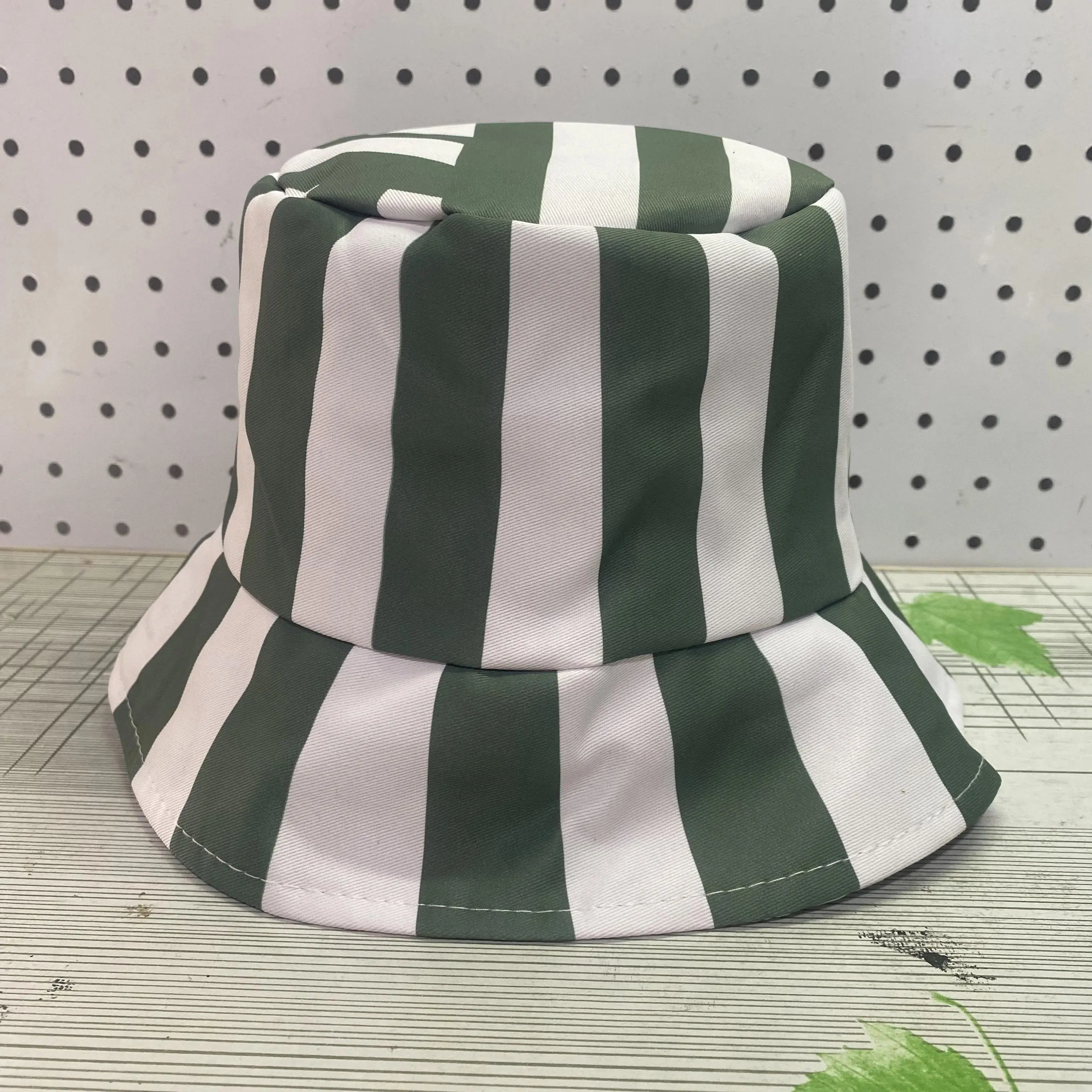 Brdwn unisex urahara kisuke cosplay Hat Cap Dome Green and White Striped watermelon Summer Cool Hat
