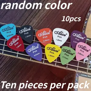 10pcs Mixed Abs High-Grade Plastic Guitar Picks, Multi-Color, Suitable for Acoustic Electric Guitars, Bass, Ukulele, 0.96mm Thickness