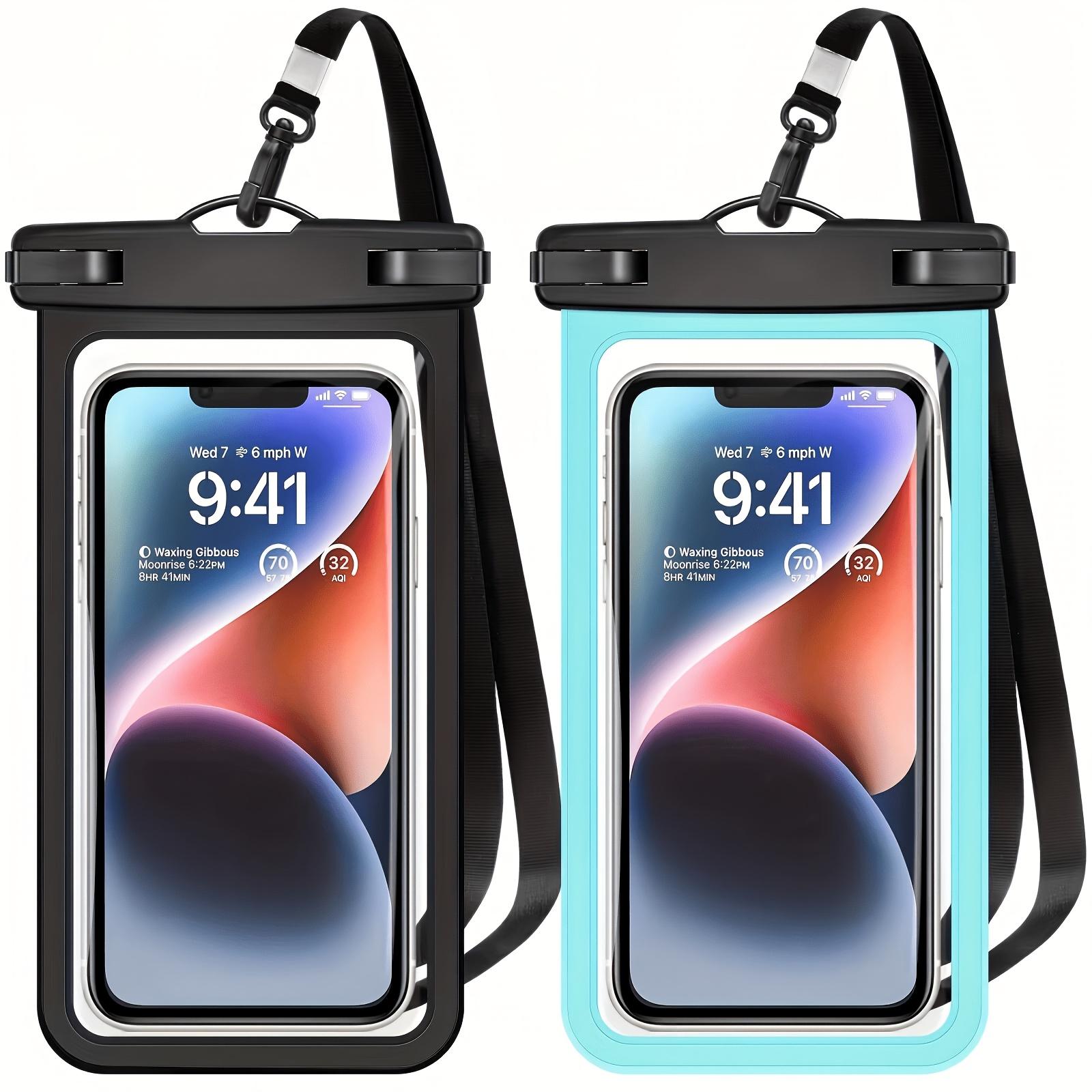 [ 1 Waterproof Phone Pouches with 1 Lanyards] Touchscreen-Compatible Waterproof Phone Pouch Set (with Lanyard) — Ideal for Swimming, the Beach, or Kayaking — Fits All Phones Up to 7 Inches in Size.