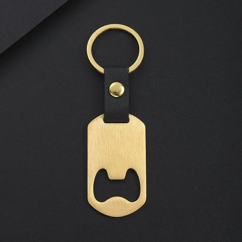 Customizable Engraved Fashion Holiday Gift Ornament Keychain with Bottle Opener, Festival Gifts, Couple Gifts