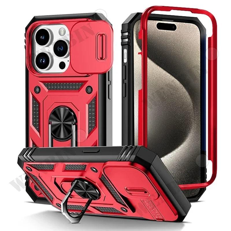 Case For iPhone 17 Pro Max 16 15 14 13 12 11 Pro Max Mini Plus 17e 16e Heavy Duty with Camera 360 Degree Kickstand Cover