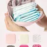 1pc Sanitary Pad Storage Bag, Portable Large Capacity, Simple Style, Ideal for Travel, Essential for Women, Makeup Bag, Pouch Bags, Must-Have Travel Item