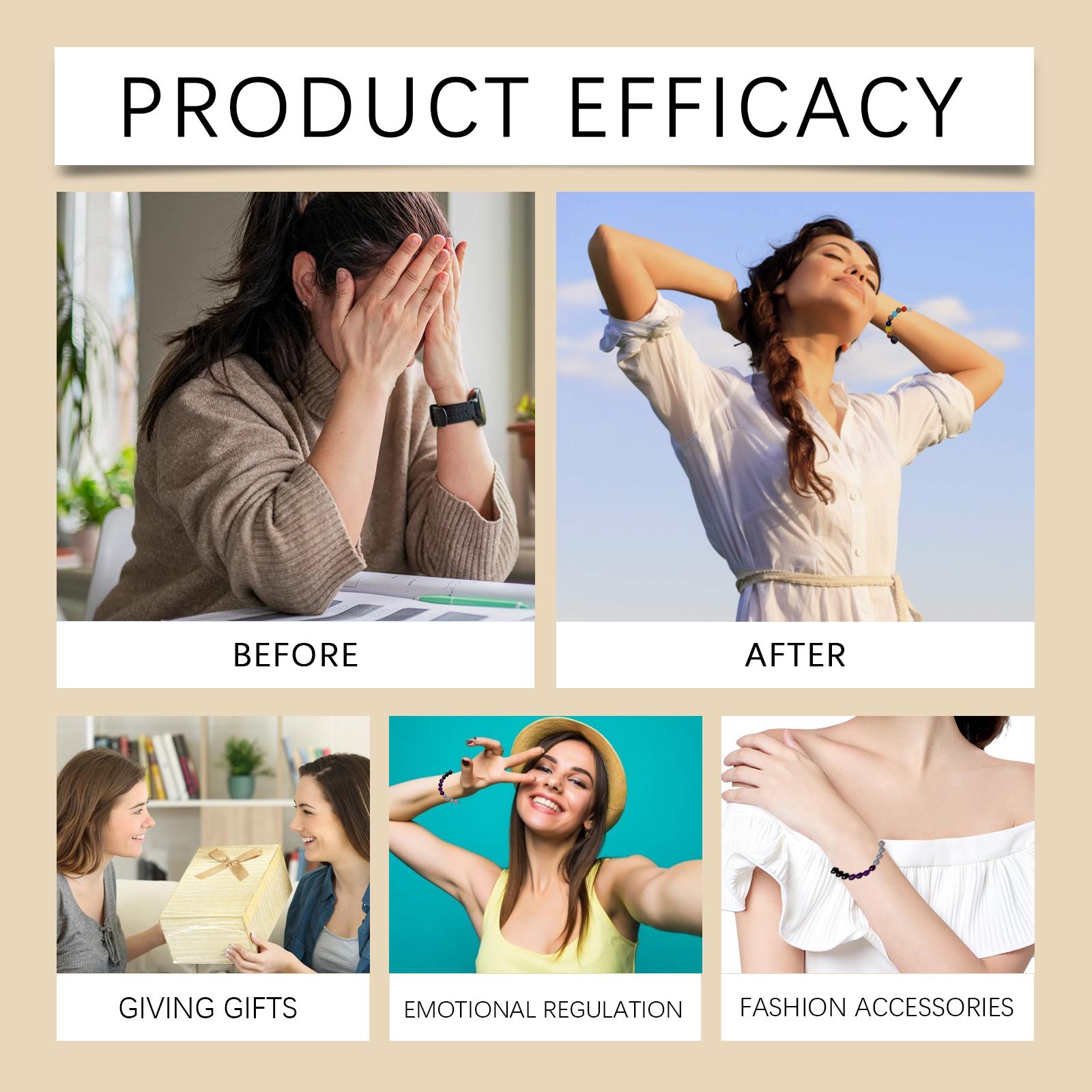 Hoexe Purple Glass Bracelet Glass Crystal Personality Fashion Decoration Clothing Accessory Hand Beaded Bracelet