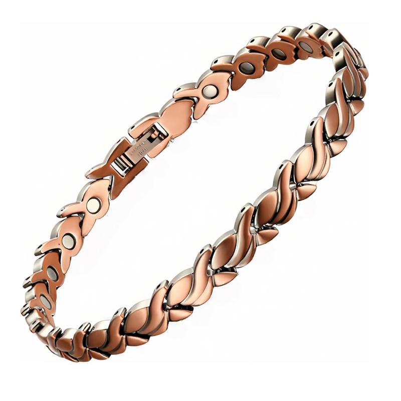 3X Men's Pure Copper Adjustable Magnetic Bracelet, 5000 Gauss Strength, Hypoallergenic Durable Wristband, Party & Daily Wear, Trendy TikTok Jewelry, Health Energy Bracelet, Gift for Dad, Husband, Boyfriend3
